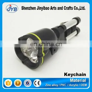 Plastic Mini Flashlight Mini Flashlight Keychain Light Triangle Bracket Corner Folding Flashlight Key Chain thumbnail-1
