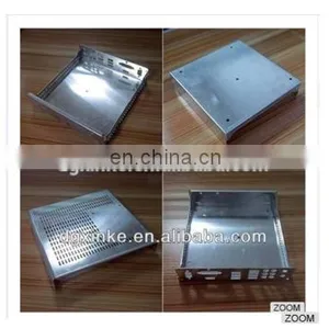High Quality Sheet Metal Stamping Electronic Amplifier Part Zinc Plated Custom Metal Chassis Waterproof Enclosure thumbnail-1