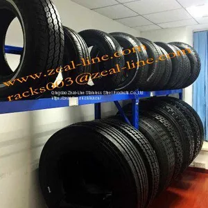 Storage Pallet Racking Powder Coated Stacking Racks Tire Rack for Tyre thumbnail-2