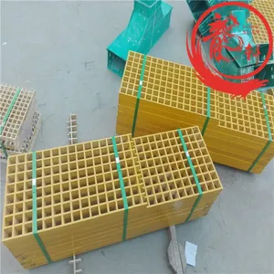 Frp Molded Red / Gray Grating Grp Flooring thumbnail-1