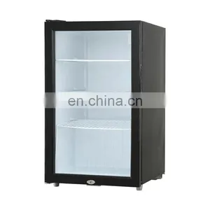 IS-SC-90 High-Efficiency Energy-Saving Black White Display Glass Cabinet Single Door Refrigerated Display Cabinet thumbnail-1