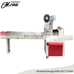 High Efficient Automatic Horizontal Pillow Incense Sticks Noodles Packaging Frozen Fruits Sandwich Food Flow Packing Machine thumbnail-1