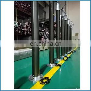 6 Meter Light Weight Portable Hand Pump Locking Pneumatic Telescopic Mast for Meteorology Use thumbnail-4
