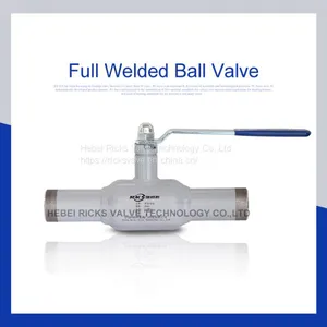 Carbon Steel Full Welded Reduced Port PN16 PN25 PN40 Ball Valve thumbnail-1
