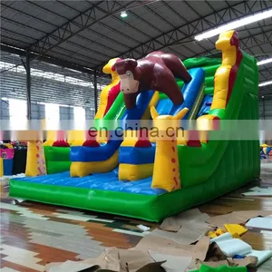 Best Price Commercial Inflatable Orangutan Slide Castle House, PVC Inflatable Slide Bouncer Castle For Adult and Kids thumbnail-3