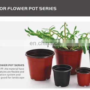 Cheap Plastic Double Colour Flower Pot thumbnail-6
