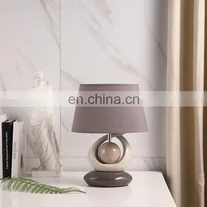 Popular New Design Hotel Home Table Decoration Modern Nightstand Lamps Porcelain for Gift thumbnail-1