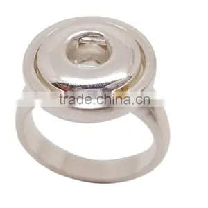 Alloy Metal Elastic Snap Button Ring Jewelry thumbnail-4