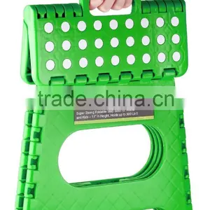 Greenco Super Strong Foldable Step Stool for Adults and Kids - 11 Inches in Height, Holds up to 300 Lb - 2 Pack - (Blue, Green) thumbnail-5