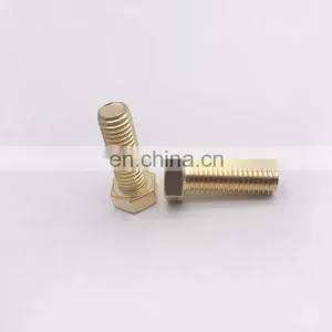 Copper Bolt Head Bolts Brass Finished Hex Cap Screw Hex m9 x 60mm thumbnail-4