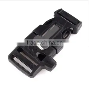 Side Release Whistle Buckle Flint Fire Starter Scaper for Bracelet Paracord thumbnail-2