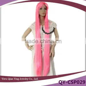 Very Long Japanese Straight Pink Cosplay Wigs thumbnail-1