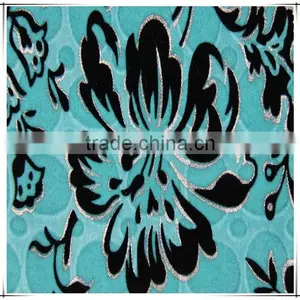 High Quality Cloth Fabric Flock On Flock With Silver For Sofa thumbnail-2