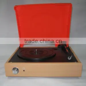 Simple Style!!! DS-2018: Retro Record Player With PC Recording/RCA Stereo Outputs/3 Speed thumbnail-2