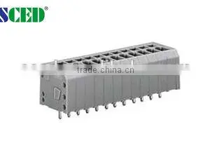 Termin Block 3.81mm Pitch Screwless Terminal Block , Electrical Terminal Block 2P - 28P 300V 16A thumbnail-1