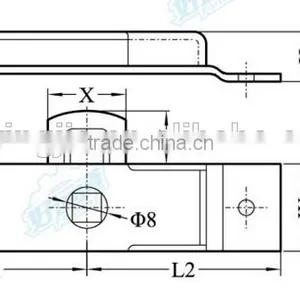 03134 Dropside Latch Flat Latch thumbnail-2