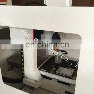 SKM-4040 Small Metal Cnc Router Coin Engraving Machine With Dust Cover thumbnail-3