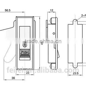 High and Low Voltage Electric Cabinet Plane Lock With Key /without Key thumbnail-6