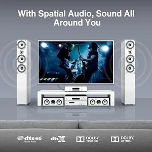 OEM Factory Wholesale OD4.0 Nylon Braide 1.5m Aluminum Shell Toslink Optical Cable for Audio-Bookshelf Speakers & Soundbar thumbnail-4