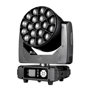 FY-1915 19x15W 4in1 Osram Light Stage Moving Head Light Wash Zoom Beam Light Bee Eye With DMX Control for Stage Night Club Bar Party Dj Ktv thumbnail-1