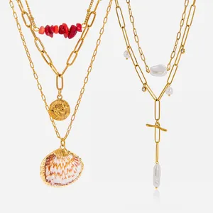 Scratch Resistant Stainless Steel Necklace Titanium Nitride Barrier 2-Year Warranty thumbnail-1