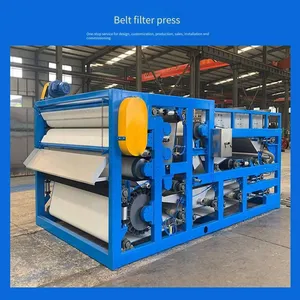 Belt Filter Press for Sludge Treatment in Sand Washing Plants, Suitable for Sand Washing Plants and Farms thumbnail-1