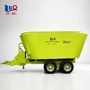 Wear Resistant Thick Tank TMR Total Mixed Ration Mixer Truck For Beef Cattle Farm thumbnail-1