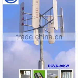 2014 Newest 30KW Wind Energy Generator (Curved Blade) thumbnail-2