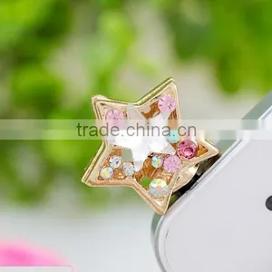 2012 Cute Bling Stars Anti Dust Plug Charm for Mobile Phone thumbnail-1