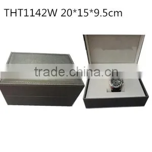 Luxury Pu Leather Watch Box With Velvet Ling Inside thumbnail-1