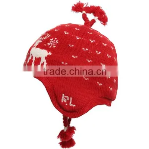 Crochet Knit Winter Hat Children Hat With Animal Designs Knit Hat thumbnail-3