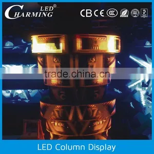 Small Multiple Size Special Shape Flexible Full Color Indoor Led Column Display thumbnail-6