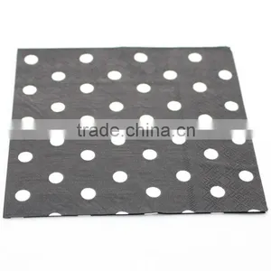 Black Crown Napkins Vintage Napkin Paper 100% Virgin Wood Tissue for Party Decoration Supplies thumbnail-2