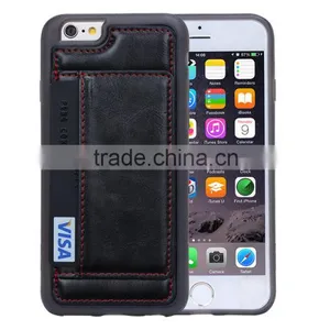 New Design PC TPU PU Moblile Phone Case, Mobile Phone Back Cover, With Card Slot Phone Holder thumbnail-3