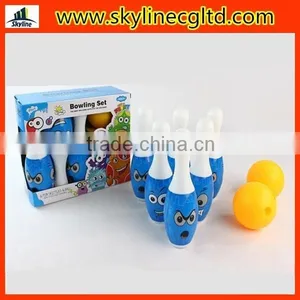 22cm Smile Face Bowling Set Sport Toy for Kids With 6 Bottles and 1 Ball thumbnail-1