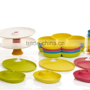 100% Natural Biodegradable Bamboo Fiber Tableware,bamboo Chip&dip thumbnail-1