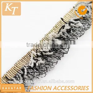 Multi-color Single Side Fringed Tirm for Lady Wearing thumbnail-5