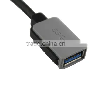 23cm Length Braid USB 3.1 Type -C Male To USB 3.0 A Female OTG Host Cable thumbnail-3