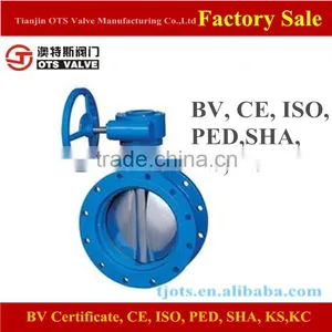 BV-WL-1202Handwheel Soft Seated Flanged Butterfly Valve thumbnail-2