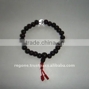 Rosewood Bracelate Mala With Crystal thumbnail-1