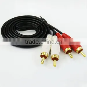Manufacture Price Gold Plated RCA Cable With Audio Data Transmission thumbnail-2