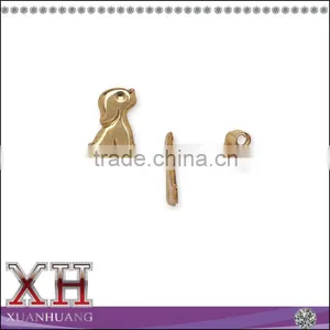 Cute 14K Yellow Gold Silver 925 Children's Puppy Dog Earrings thumbnail-1