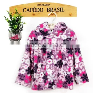 Baby Girls Winter Coat With Breath Flowers Printed thumbnail-1