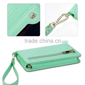 Card Holder Green PU Leather Long Wrist Rope RFID Blocking Hand Bag Ladies Quality Choice Supplier's Choice thumbnail-6