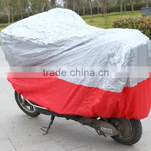 Silver and Red Color Heat Resistant Motorbike Cover thumbnail-1