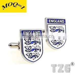 Fashion Stainless Steel England Team Cufflink thumbnail-1