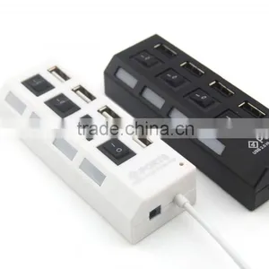 Portable 4 Ports USB 2.0 USB HUB 3.0 For Card Reader/USB Mouse/Keyboard/U Disk thumbnail-2