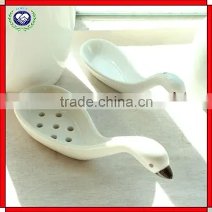 2016 New Health Ceramic Hot Pot Colander Swan Kitchen Ceramic Spoon thumbnail-1