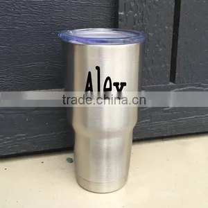 Monogrammed Stainless Steel Tumbler thumbnail-4