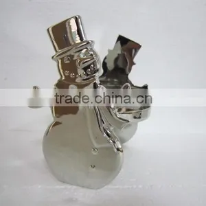 Cheap Metal Christmas Snowman Candle Holder Metal Santa Tealight Candle Holder thumbnail-1